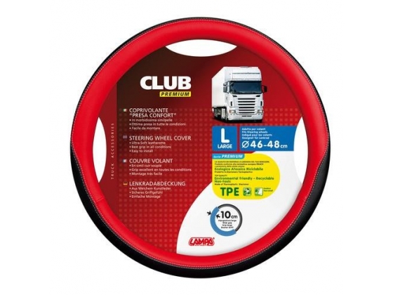 Kormányvédő "CLUB" L (46-48cm) piros