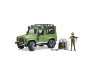 Land Rover Defenderi, erdésszel és kutyával
