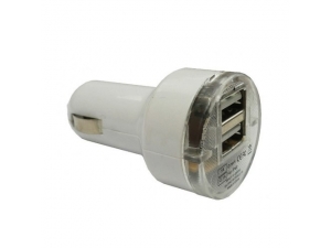 Szivargyújtó töltő 2 USB 12/24V - 1x1000mA+1x2100mA