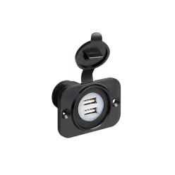   SZIVARGYÚJTÓ ALJZAT HELYÉRE BEÉPÍTHETŐ USB ALJZAT 2-ES ELOSZTÓ  12/24V 2100mA EXT-8