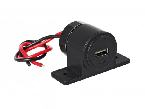 SZIVARGYÚJTÓ ALJZAT HELYÉRE BEÉPÍTHETŐ/ KÜLSŐLEG IS SZERELHETŐ USB ALJZAT 12/24V 5V MAX:2,1A
