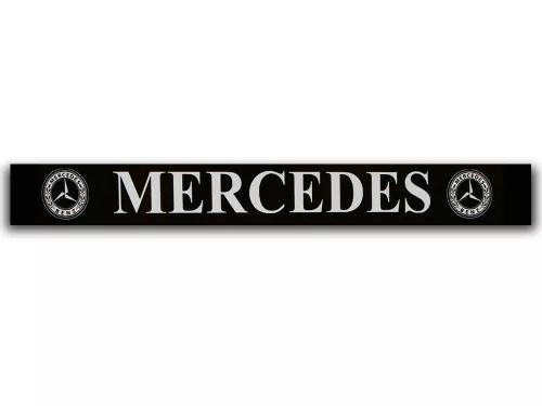 SÁRFOGÓ GUMIKÖTÉNY MERCEDES-hez +2LOGÓ 35X240cm STANDARD NYOMATTAL