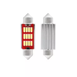LED szofita izzó 12/24V fehér 2db (36mm)