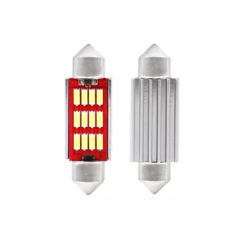 LED szofita izzó 12/24V fehér 2db (36mm)