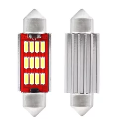 LED szofita izzó 12/24V fehér 2db (39mm)