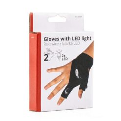 LED lámpás két ujjas kesztyű