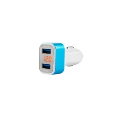 Telefontöltő 2*USB + voltmérő 12/24V