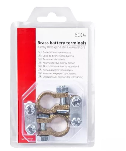 Sárgaréz akkumulátor saru  600AMP 2db