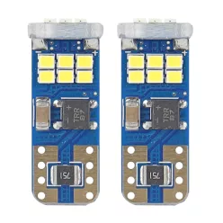 LED T10 izzó 12/24V fehér 2db