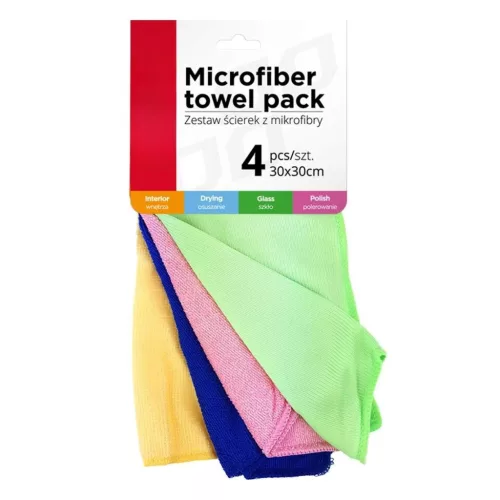 Mikroszálas törlőkendő 4db (30x30)