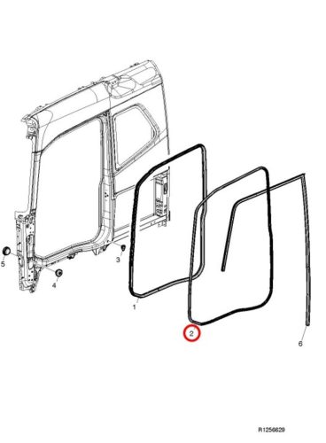 Volvo FH4 ajtó tömítés