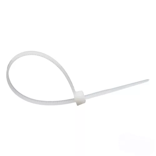 100 darabos műanyag, fehér kábelkötegelő készlet (3.6×300mm)