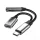 USB-C elosztó adapter + Mini Jack 3,5 mm-es