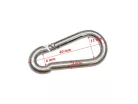 KARABINER RUGÓS 4X40