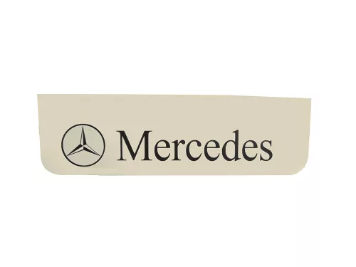 SÁRFOGÓ GUMI FELIRATOS+LOGÓ  MERCEDES-hoz ELSő 18x60 FEHÉR