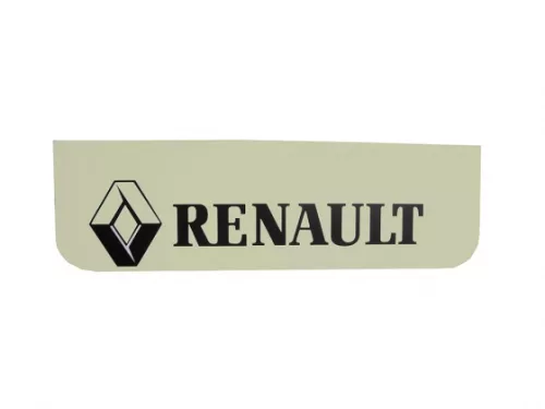 SÁRFOGÓ GUMI FELIRATOS+LOGÓ  RENAULT-hoz ELSő 18x60 FEHÉR