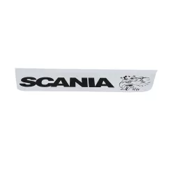   SÁRFOGÓ GUMI FELIRATOS+LOGÓ  SCANIA-hoz ELSŐ 18x60 FEHÉR