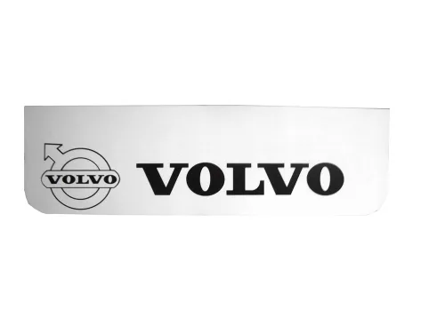 SÁRFOGÓ GUMI FELIRATOS+LOGÓ  VOLVO-hoz ELSő 18x60 FEHÉR