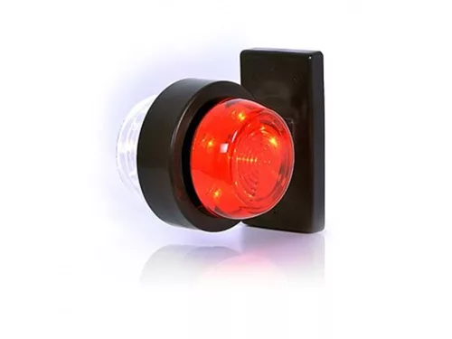 GUMILÁMPA LEDES 12-24V RÖVID EGYENES 2X6 LED BAL/JOBB