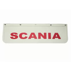   SÁRFOGÓ GUMI FELIRATOS DOMBORNYOMOTT LOGO SCANIA-HOZ FEHÉR 18X60