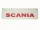 SÁRFOGÓ GUMI FELIRATOS DOMBORNYOMOTT LOGO SCANIA-HOZ FEHÉR 18X60