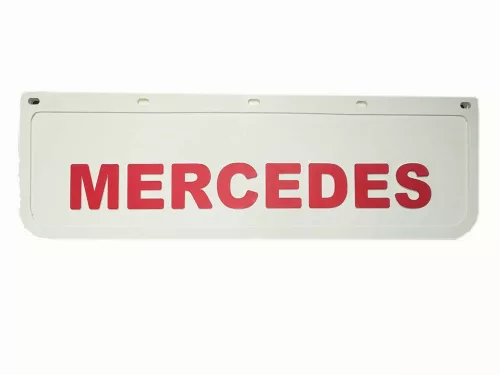 SÁRFOGÓ GUMI FELIRATOS DOMBORNYOMOTT LOGO MERCEDES-HEZ FEHÉR 18X60