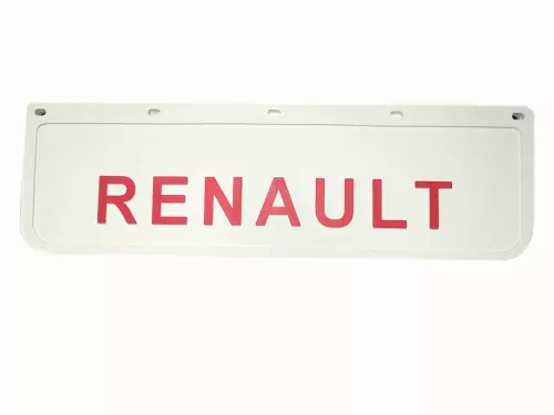 SÁRFOGÓ GUMI FELIRATOS DOMBORNYOMOTT LOGO RENAULT-HOZ FEHÉR 18X60