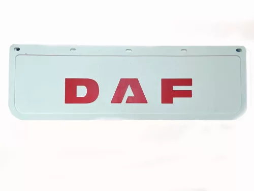 SÁRFOGÓ GUMI FELIRATOS DOMBORNYOMOTT LOGO DAF-HOZ FEHÉR 18X60
