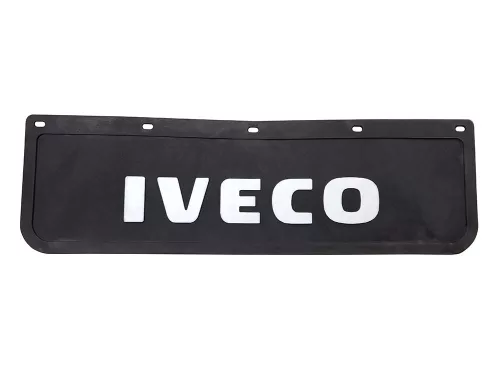 SÁRFOGÓ GUMI FELIRATOS DOMBORNYOMOTT LOGO IVECO-HOZ FEKETE 18X60