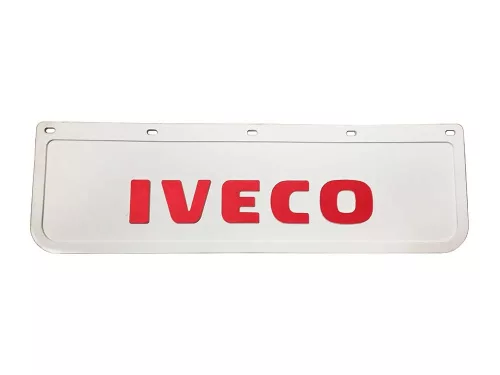 SÁRFOGÓ GUMI FELIRATOS DOMBORNYOMOTT LOGO IVECO-HOZ FEHÉR 18X60