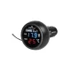 AKKUŐR+HŐMÉRŐ DIGITÁLIS 12/24V USB CSATLAKOZÓVAL