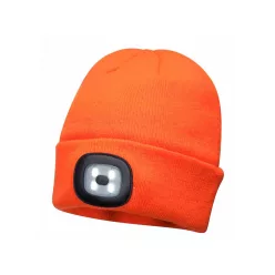 JÓLLÁTHATÓSÁGI SAPKA LED LÁMPÁVAL NARANCSSÁRGA