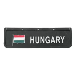 SÁRFOGÓ GUMI FELIRATOS DOMBORNYOMOTT HUNGARY FEKETE 18X60
