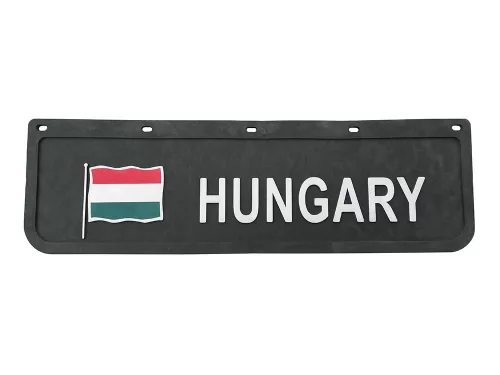 SÁRFOGÓ GUMI FELIRATOS DOMBORNYOMOTT HUNGARY FEKETE 18X60