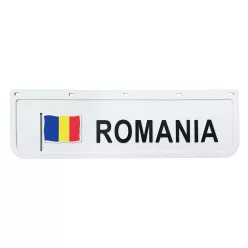 SÁRFOGÓ GUMI FELIRATOS DOMBORNYOMOTT ROMANIA FEHÉR 18X60