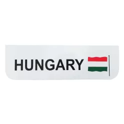 SÁRFOGÓ GUMI FELIRATOS+LOGÓ HUNGARY ELSŐ 18x60 FEHÉR