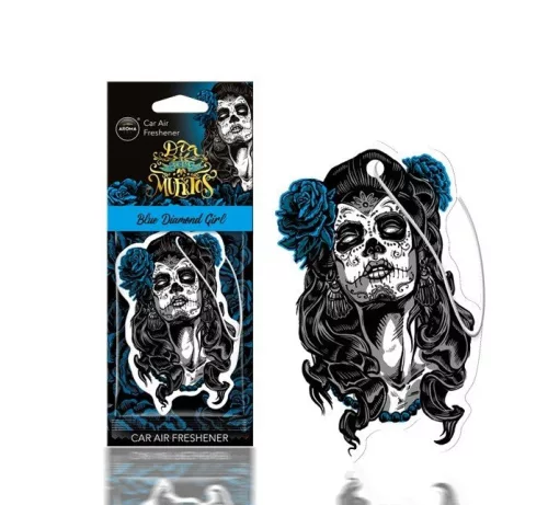 Légfrissítő - Aroma Car MUERTOS Blue Diamond Girl