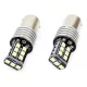 LED izzó CANBUS  BA15S P21W/R10W/R5W 2V/24V fehér  (2db)