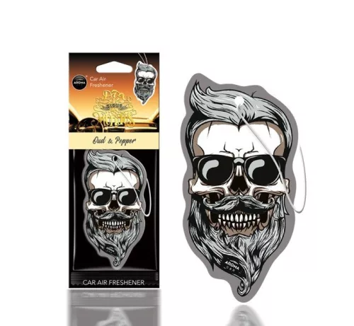 Légfrissítő - Aroma Car MUERTOS Oud&Pepper Skull