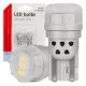 LED izzó 12/24V T10/W5W 3x3020 SMD Fehér (2db)