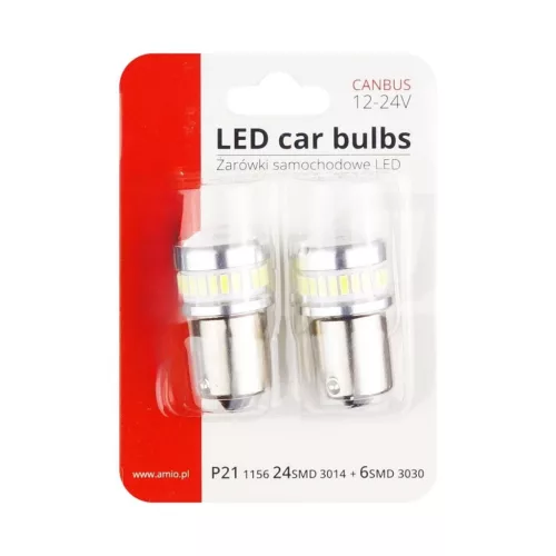 LEd izzó canbus 24SMD BA15S 12/24V