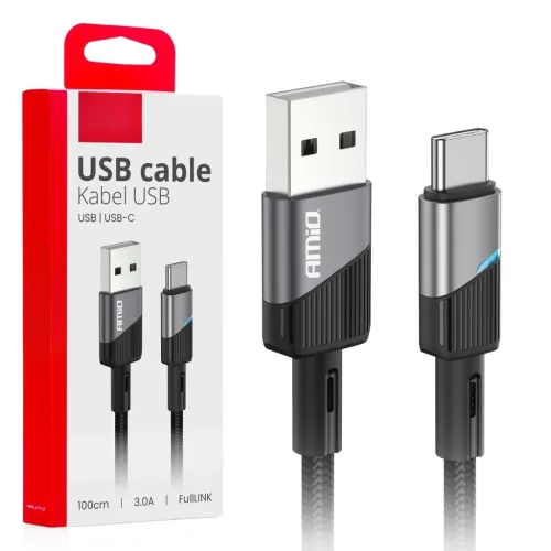 USB-A/USB-C töltő kábel 100cm