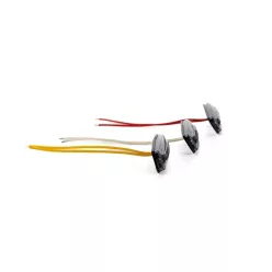 Helyzetjelző LED 12/24V piros (füst színű)