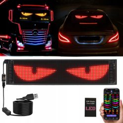  LED TÁBLA KIJELZŐ BLUETOOTH VEZÉRLÉSSEL FLEXIBILIS 12X59CM SZEMPÁR SZETT