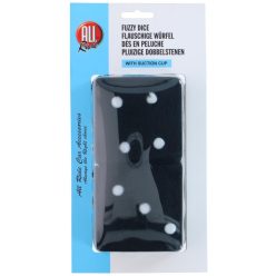 Plüss dobókocka ? fekete, fehér pöttyökkel