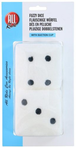Plüss dobókocka ? fehér, fekete pöttyökkel