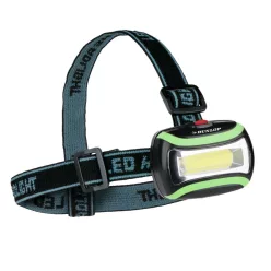 DUNLOP fejlámpa COB LED-del, 1 W, 3 üzemmód