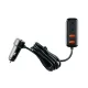 Autós töltő 12?24 V, USB-A + USB-C, hub funkcióval