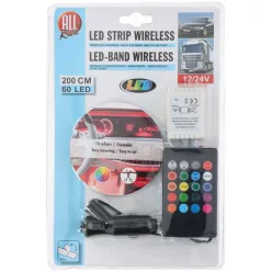 LED szalag 60LED 2m távirányítós 24V