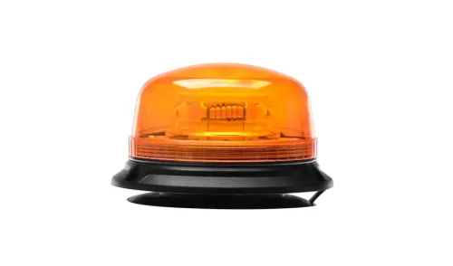 Mágnestalpas  LED-es sárga villogólámpa 12/24V